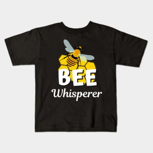 Bee Whisperer Beekeeper Honey Honeycomb Kids T-Shirt